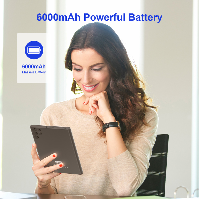 ไอเดีย C แท็บเล็ต 7 นิ้ว Wifi พร้อมเคส 8+256GB Storage Quad Core Processor 600x1024 IPS หน้าจอสัมผัส CM524 สีดํา