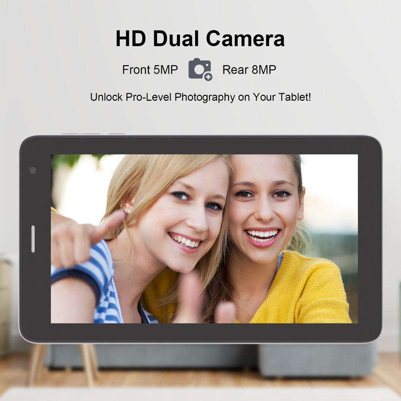 ไอเดีย C แท็บเล็ต 7 นิ้ว Wifi พร้อมเคส 8+256GB Storage Quad Core Processor 600x1024 IPS หน้าจอสัมผัส CM528 สีเทา