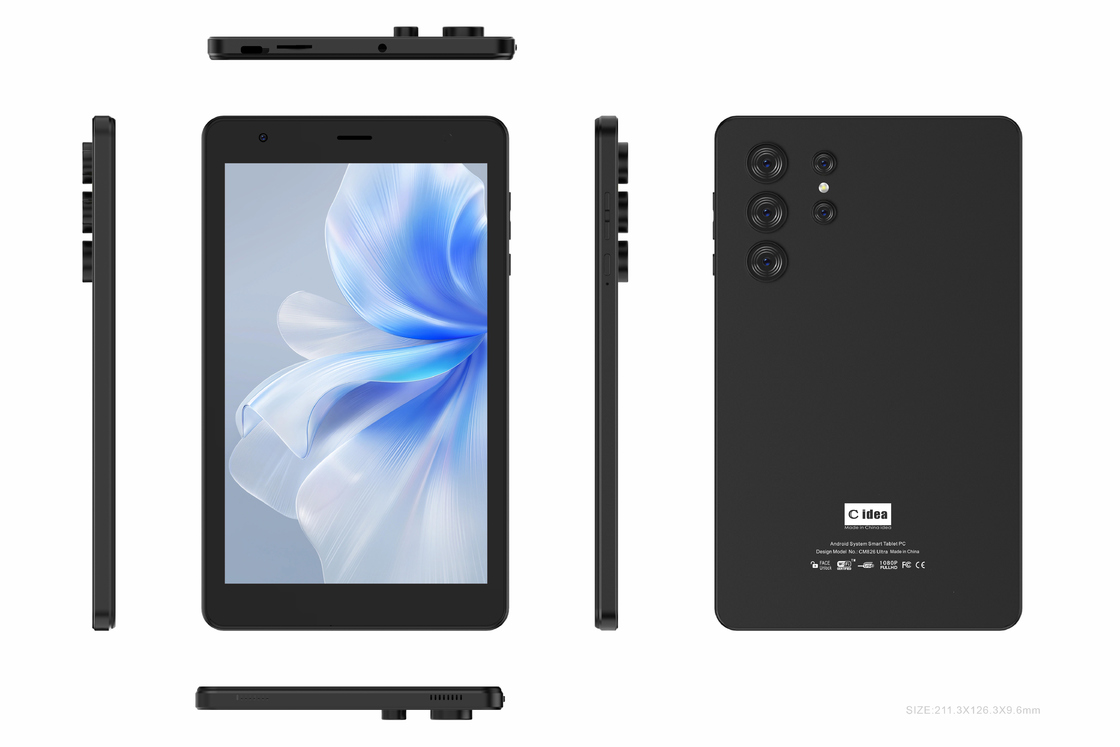 ไอเดียซี Youth 8 Inch Tablet แอนดรอยด์ 13 พร้อมจอไฟฟ้าสีฟ้า, WiFi, 32GB + 64GB, 800*1280 IPS incell CM826