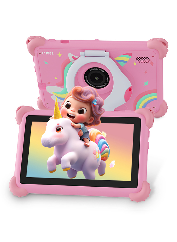 แท็บเล็ตอัจฉริยะเพื่อการศึกษา C Idea ขนาด 7 นิ้ว Android 14 สำหรับนักเรียน CM88 สีชมพู