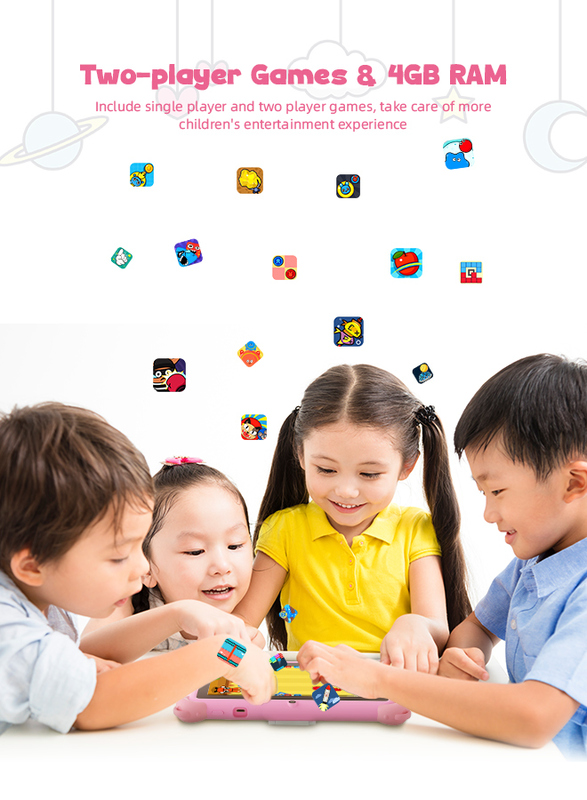 แท็บเล็ตอัจฉริยะเพื่อการศึกษา C Idea ขนาด 7 นิ้ว Android 14 สำหรับนักเรียน CM88 สีชมพู