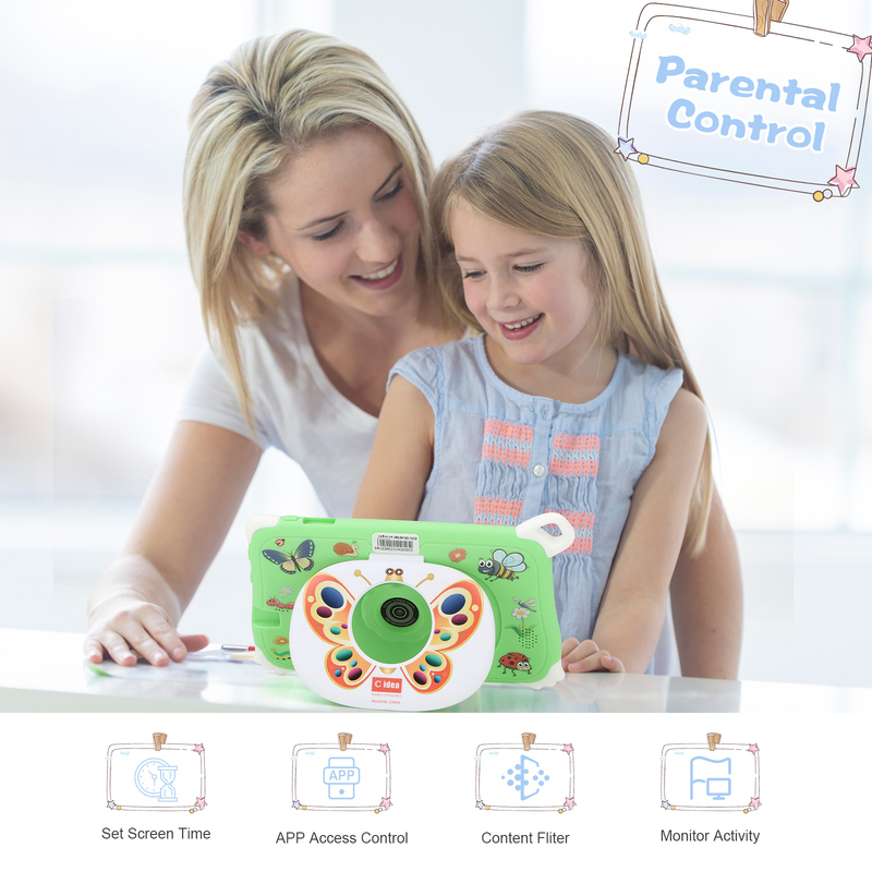 C Idea Android 15 Kids Tablet 8+256GB แท็บเล็ตการศึกษา Kidspad กับ Friendly APP CM86 สีเขียว