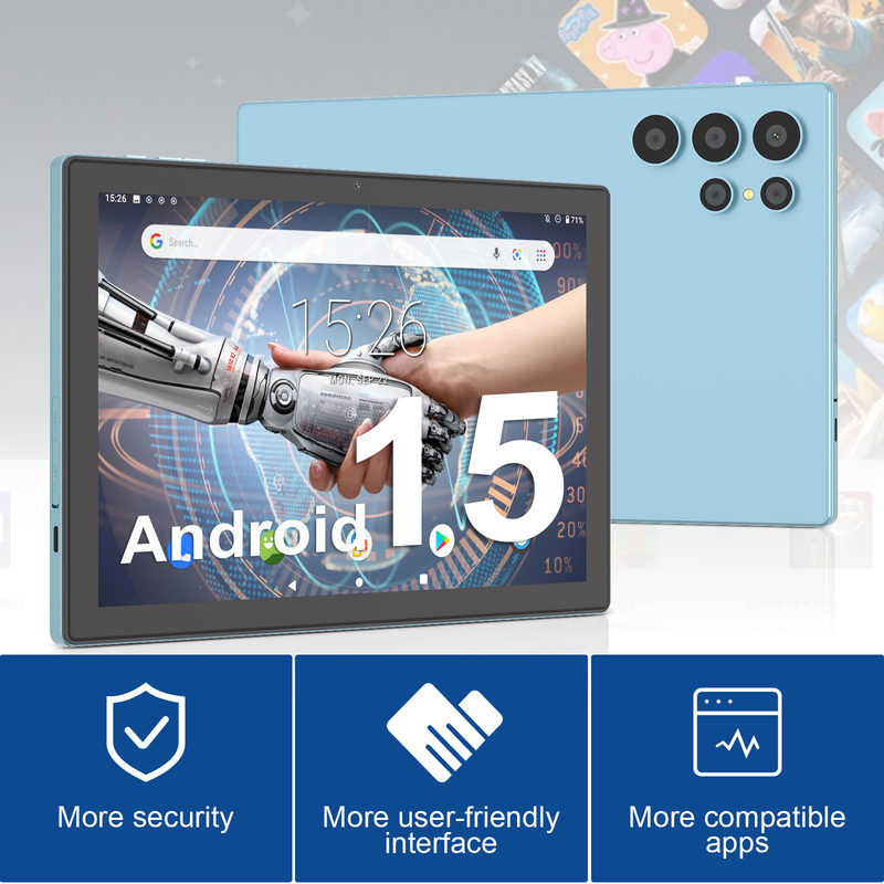 C idea แท็บเล็ตพีซีหน้าจอสัมผัส Android WiFi ขนาด 10.1 นิ้ว พร้อมคีย์บอร์ด 5G LET รุ่น CM8900plus