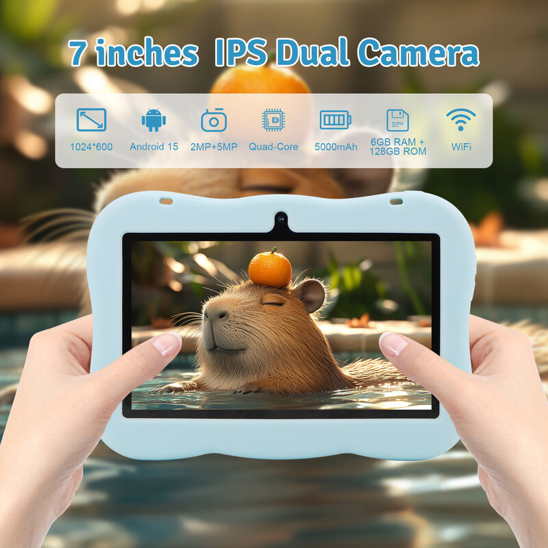 C idea Youth 7 Inch Tablet Android 15 พร้อมสล็อตการ์ด tf, WiFi,6GB + 128GB, 1024*600 IPS incell CM66