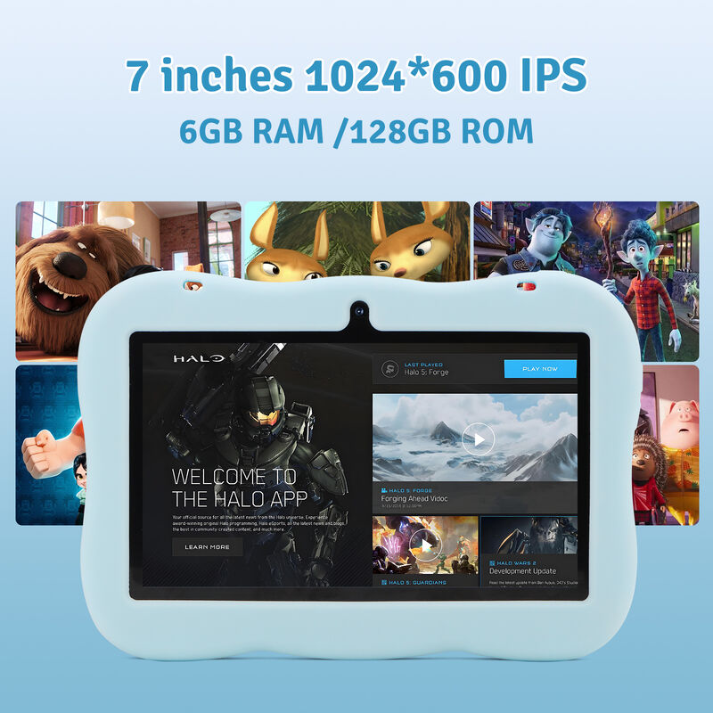 C idea Youth 7 Inch Tablet Android 15 พร้อมสล็อตการ์ด tf, WiFi,6GB + 128GB, 1024*600 IPS incell CM66