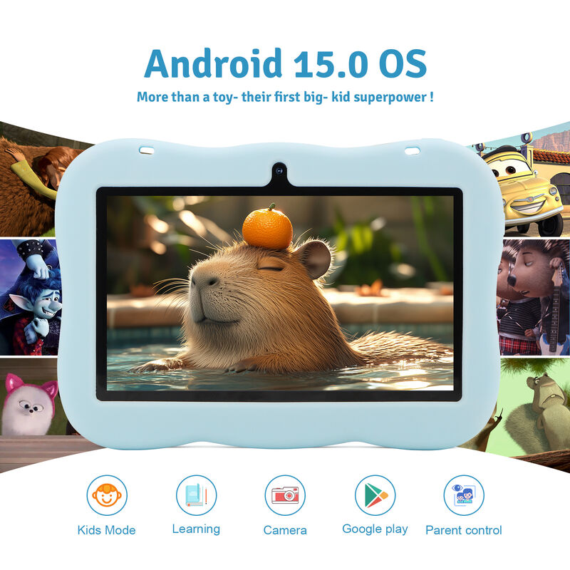 C idea Youth 7 Inch Tablet Android 15 พร้อมสล็อตการ์ด tf, WiFi,6GB + 128GB, 1024*600 IPS incell CM66