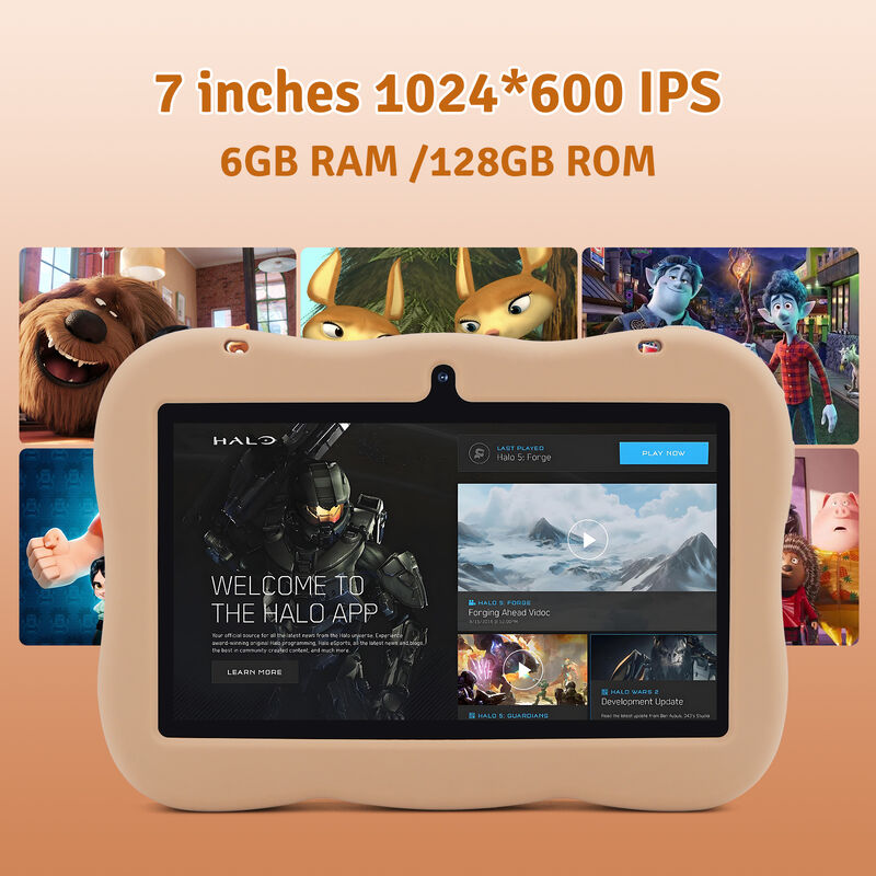 C idea Youth 7 Inch Tablet Android 15 พร้อมสล็อตการ์ด tf, WiFi,6GB + 128GB, 1024*600 IPS incell CM66