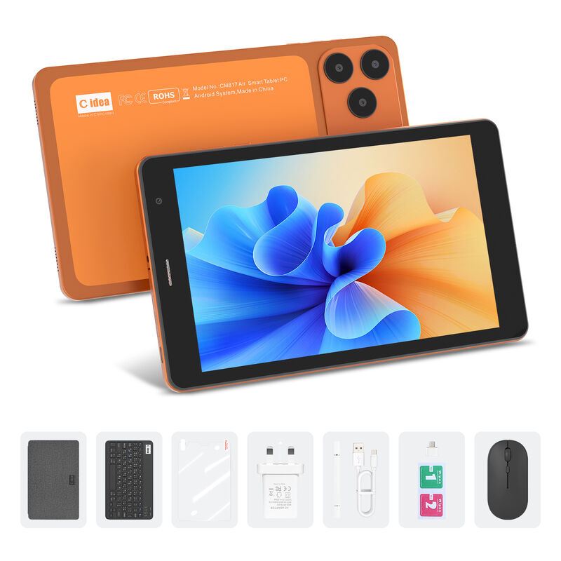 แท็บเล็ต C idea ขนาด 7 นิ้ว รองรับ Wi-Fi พร้อมเคส ความจุ 8+256GB โปรเซสเซอร์ Quad Core หน้าจอสัมผัส IPS ความละเอียด 600x1024 CM517 air