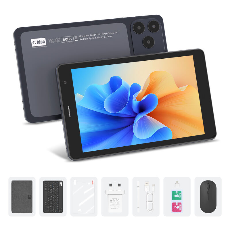 แท็บเล็ต C idea ขนาด 7 นิ้ว รองรับ Wi-Fi พร้อมเคส ความจุ 8+256GB โปรเซสเซอร์ Quad Core หน้าจอสัมผัส IPS ความละเอียด 600x1024 CM517 air