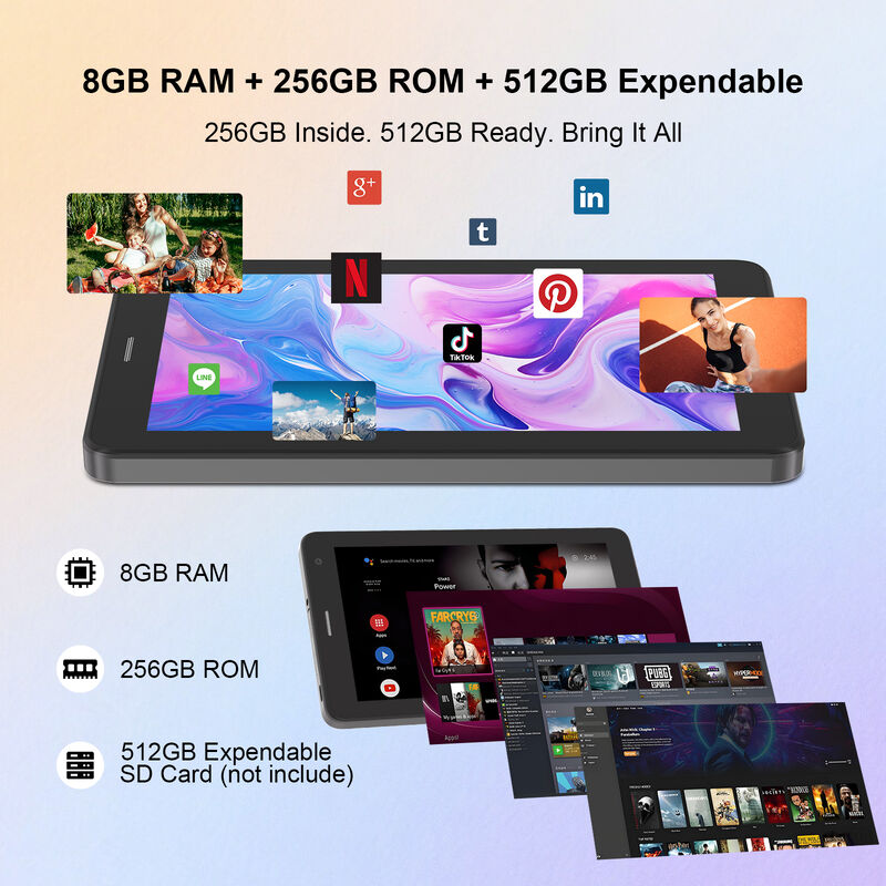 แท็บเล็ตอัจฉริยะ C idea ขนาด 7 นิ้ว ระบบ Android 8+256GB 8*CortexTm-A53 WiFi Tablet หน้าจอสัมผัส HD CM517 air