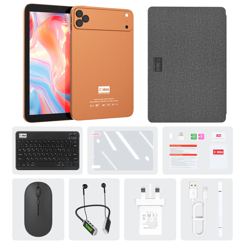 ไอเดียซี 10.1 นิ้ว ซิมแท็บเล็ต WIFI แอนดรอยด์แท็บเล็ต With Stylus Pen CM10017air ส้ม