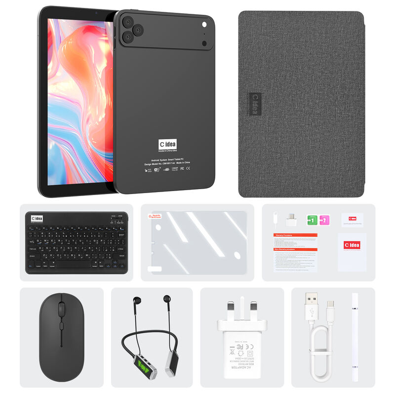 C Idea 10.1 Inch Tablet PC พร้อม SIM WIFI แอนดรอยด์ แท็บเล็ตสําหรับการศึกษา CM10017air สีดํา