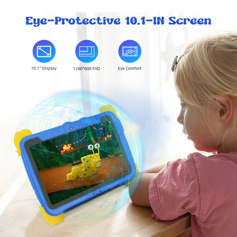 แท็บเล็ต Android ขนาด 10.1 นิ้ว C Idea 4GB RAM 64GB ROM Kidspad P1100