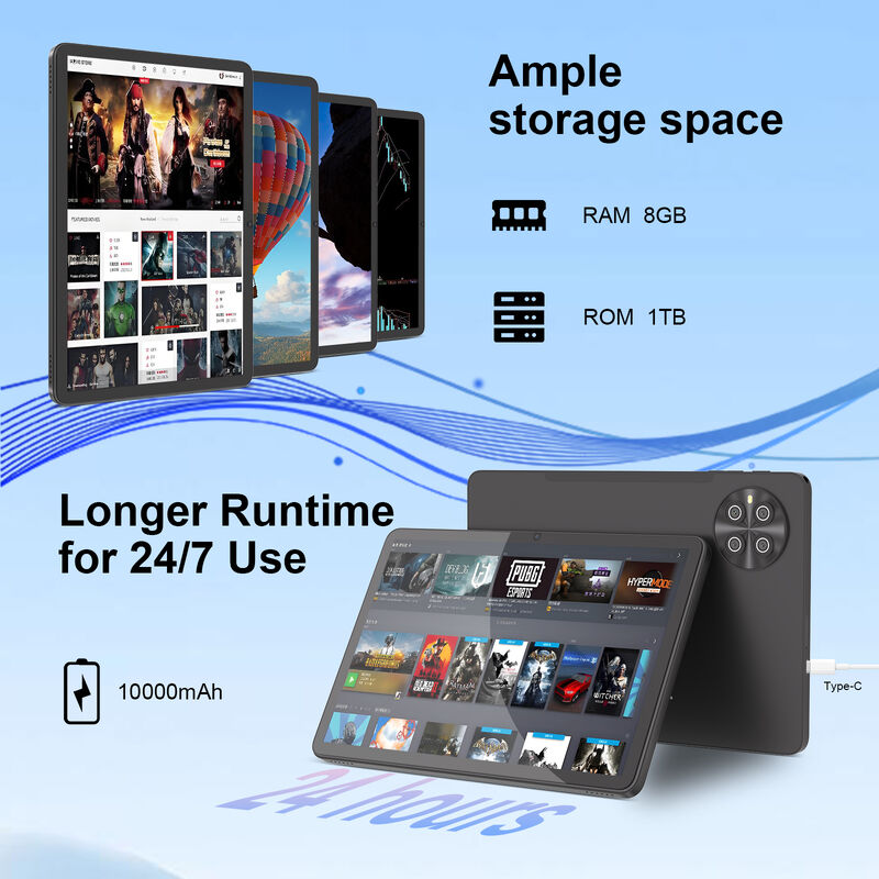 ไอเดีย C Factor CM8800 Plus 10.1 นิ้ว HD Screen ระบบ Android 8GB + 1TB ที่เก็บของขนาดใหญ่ ผู้ใหญ่ แท็บเล็ต PC พร้อมคีย์บอร์ดหนู