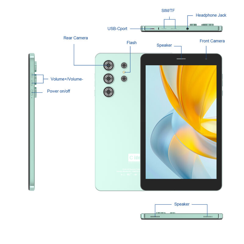 C Idea 8นิ้วแท็บเล็ตWiFi 8 + 512GB Octa Core 1280X800 HD IPSหน้าจอสัมผัสCM826 Ultra Green
