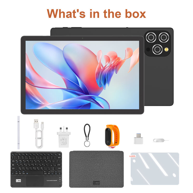 C Idea CM10016 Plus 10.36 นิ้ว แอนดรอยด์ 16 บิซเนส แท็บเล็ต 8-คอร์ 8GB 1TB Storage FHD Touch Screen คอมพิวเตอร์ (สีดํา)