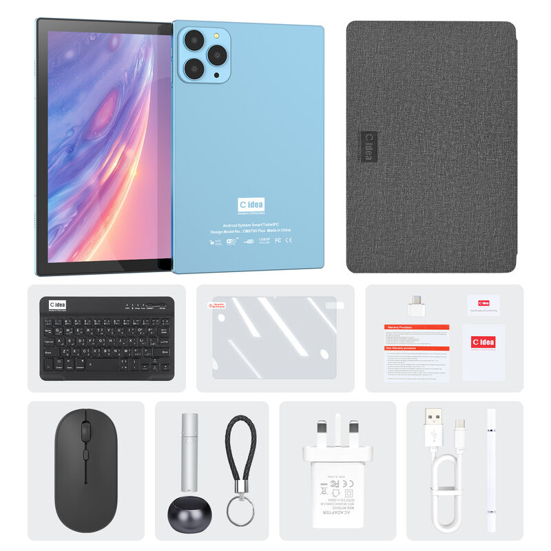 C idea Factory 10.1 นิ้วหน้าจอ HD ระบบ Android 8GB + 1TB ขนาดใหญ่ผู้ใหญ่แท็บเล็ตพีซี CM8700 Plus