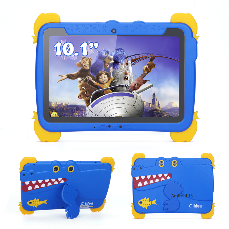 ไอเดีย C 10.1 นิ้ว เด็ก แท็บเล็ตคอมพิวเตอร์ ด้วยกรอบป้องกันตา ips HD Screen Pre-Install IWAWA P1150